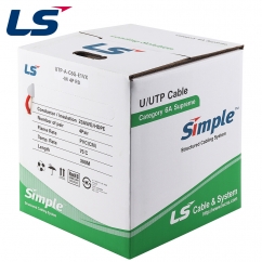 LS전선 CAT.6A UTP Supreme 케이블 300m (단선/레드) UTP-A-C6G-E1VX-M 4P RD